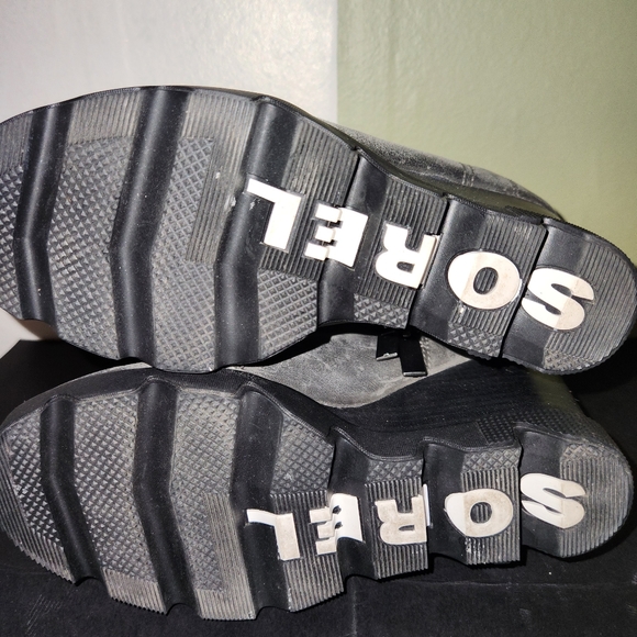 Sorel Joan Uptown Lace Leather Wedge Women's Boots Grey NL3790-052 US Size 6 - Picture 7 of 7